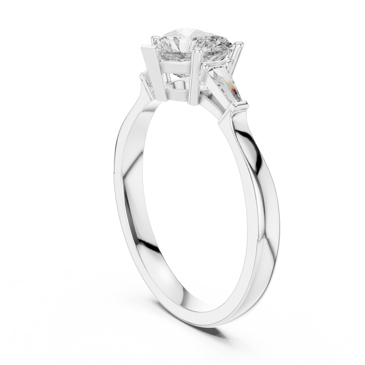 Ladies Ring 00001L (34) - White Gold - Image