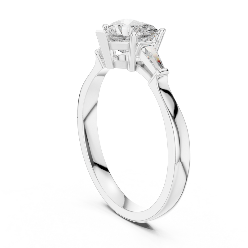 Ladies Ring 00001L (34) - White Gold - Image