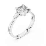 Ladies Ring 00001L (34) - White Gold - Image