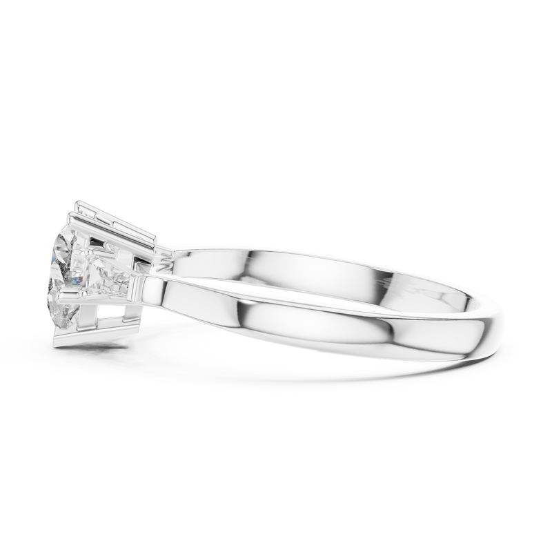 Ladies Ring 00001L (34) - White Gold - Image