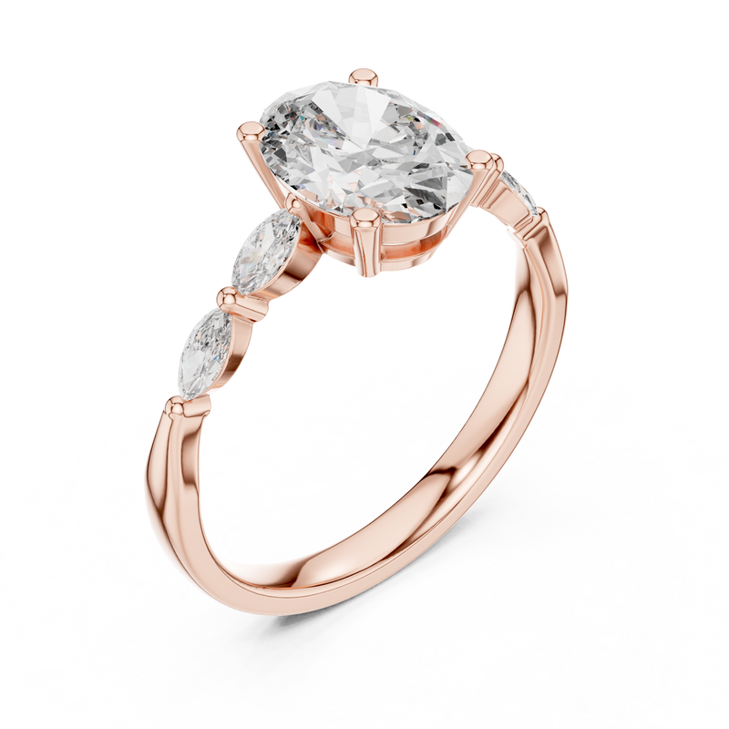 Ladies Ring 00001L (35) - Rose Gold - Image