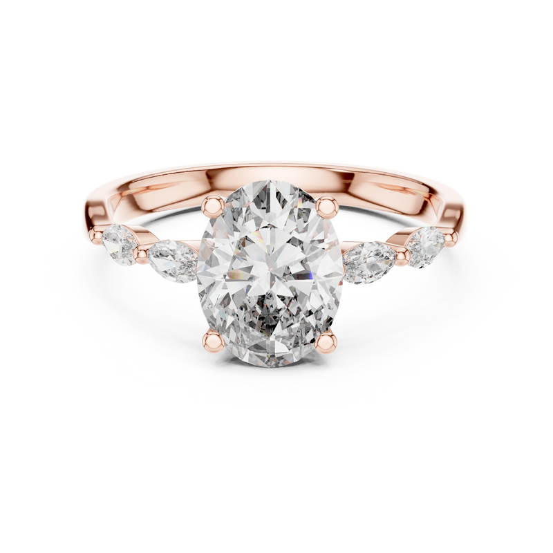 Ladies Ring 00001L (35) - Rose Gold - Image