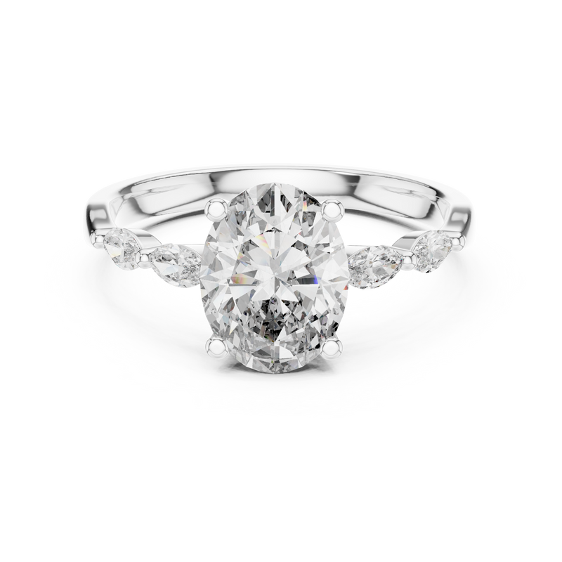 Ladies Ring 00001L (35) - White Gold - Image