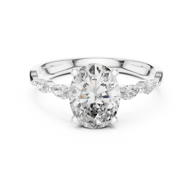 Ladies Ring 00001L (35) - White Gold - Image