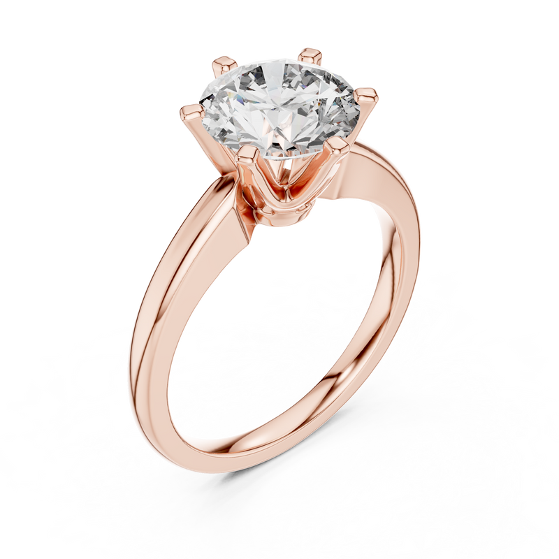 Ladies Ring 00001L (36)@7 - Rose Gold - Image