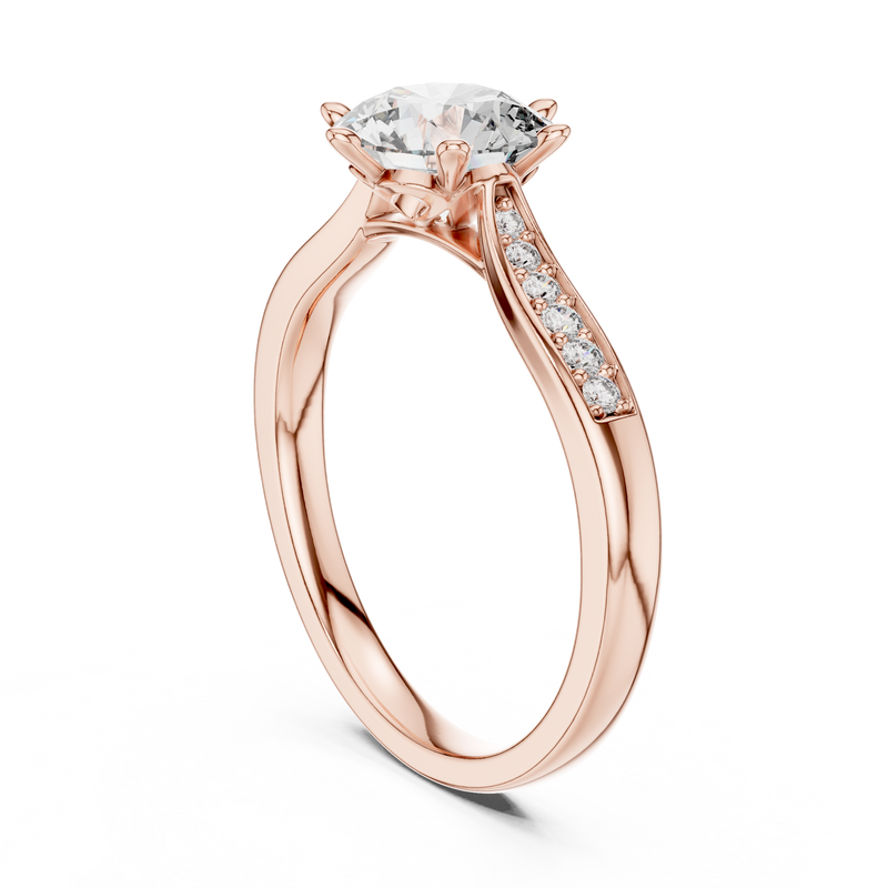 Ladies Ring 00001L (37) - Rose Gold - Image