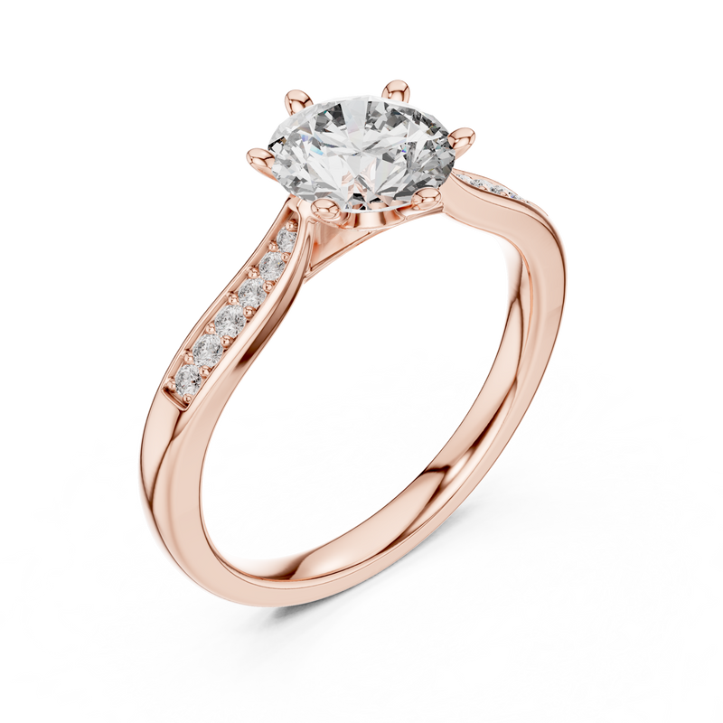 Ladies Ring 00001L (37) - Rose Gold - Image