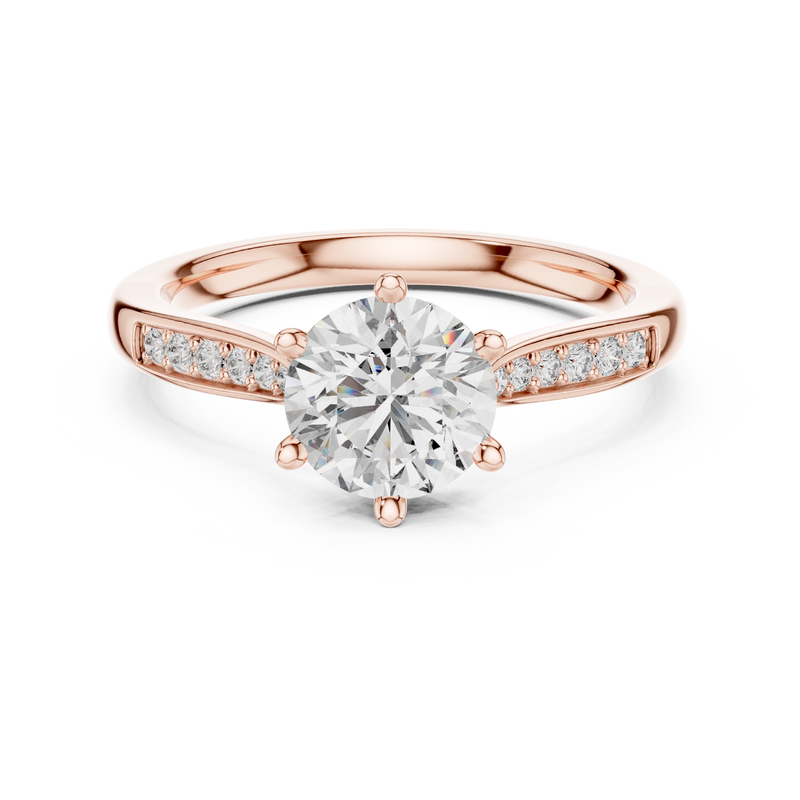 Ladies Ring 00001L (37) - Rose Gold - Image