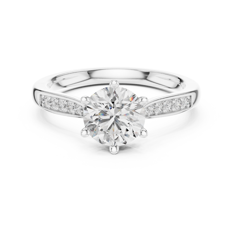 Ladies Ring 00001L (37) - White Gold - Image