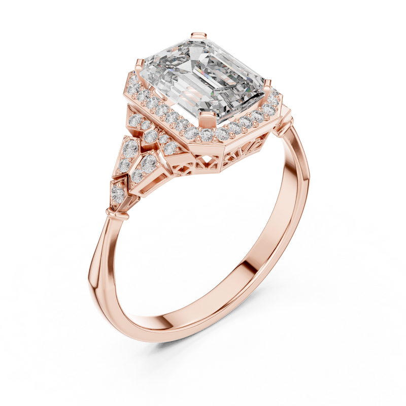 Ladies Ring 00001L (38) - Rose Gold - Image