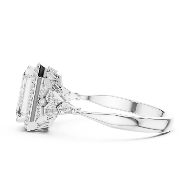 Ladies Ring 00001L (38) - White Gold - Image