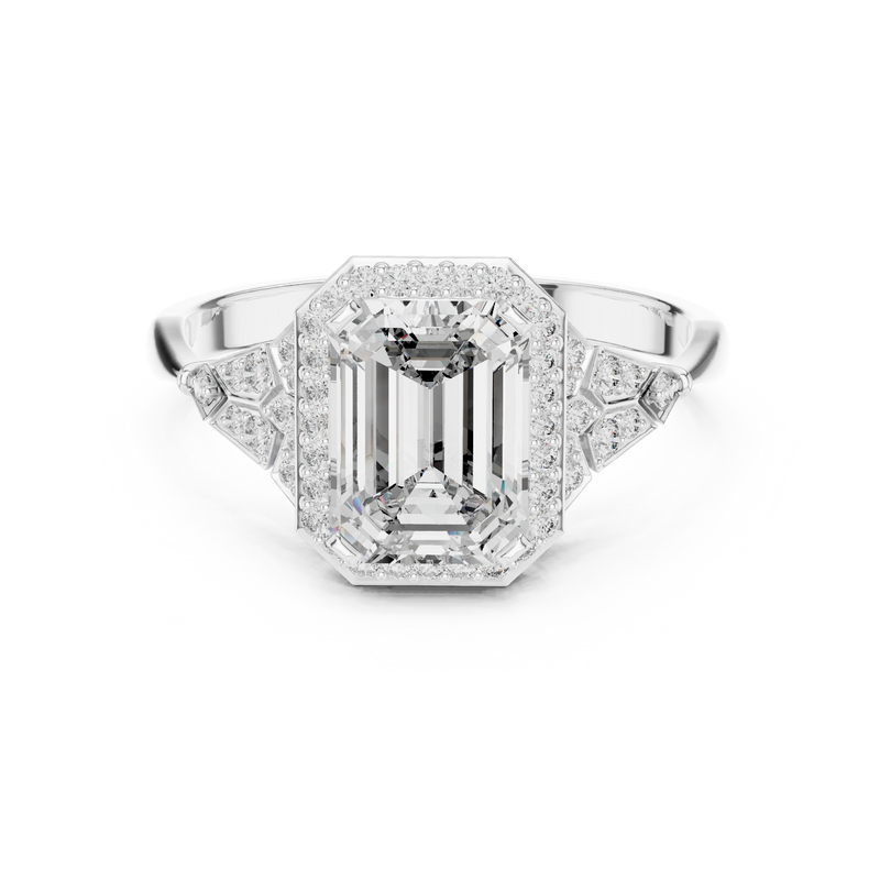 Ladies Ring 00001L (38) - White Gold - Image