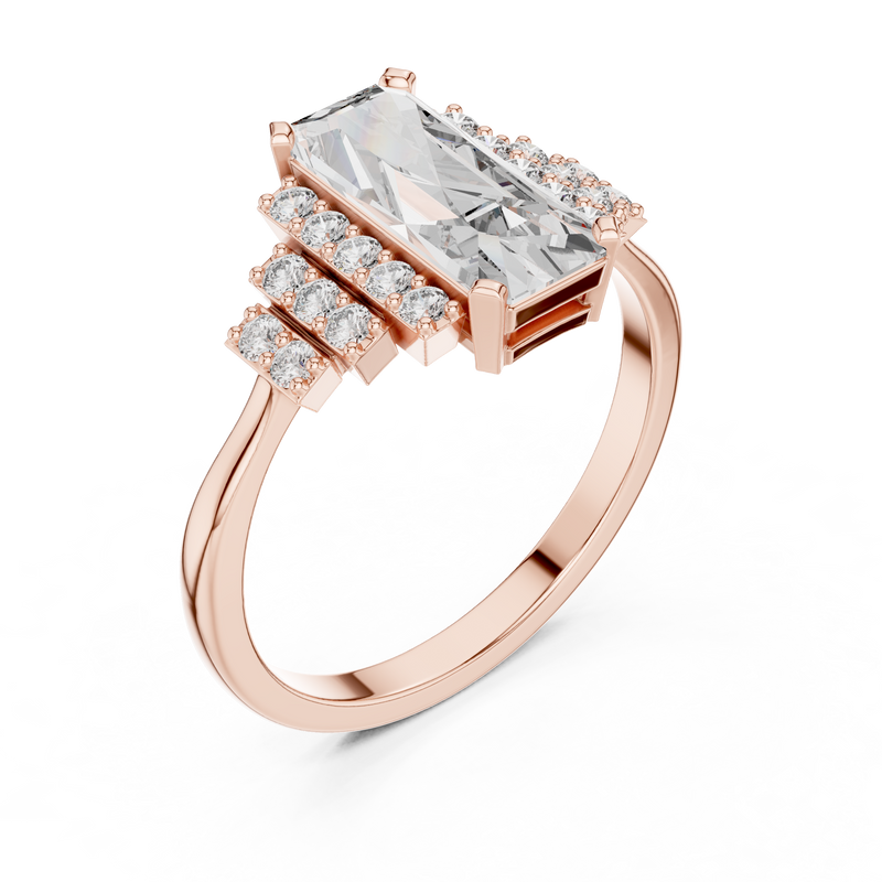 Ladies Ring 00001L (39) - Rose Gold - Image