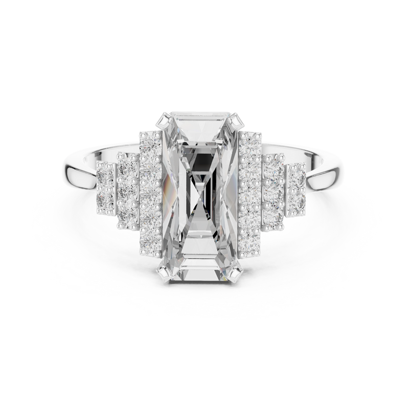 Ladies Ring 00001L (39) - White Gold - Image