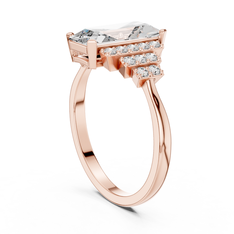 Ladies Ring 00001L (40) - Rose Gold - Image