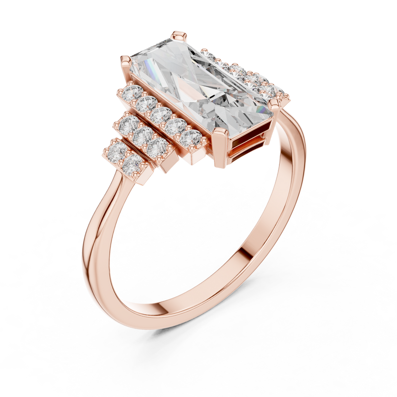 Ladies Ring 00001L (40) - Rose Gold - Image