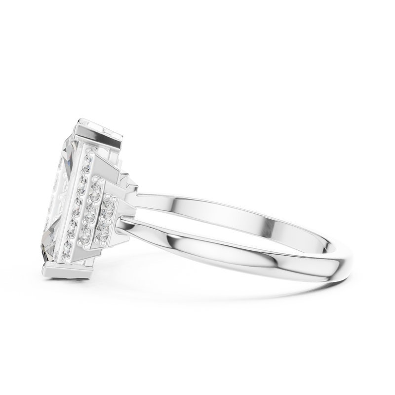 Ladies Ring 00001L (40) - White Gold - Image