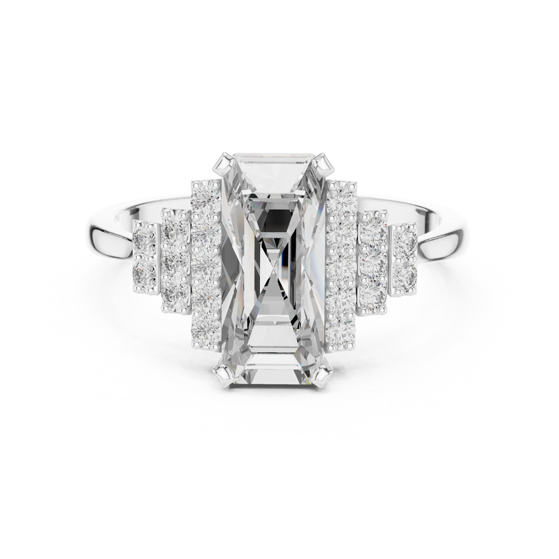 Ladies Ring 00001L (40) - White Gold - Image
