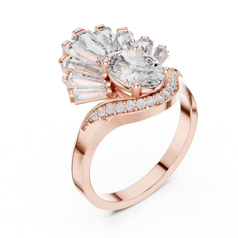 Ladies Ring 00001L (41) - Rose Gold - Image