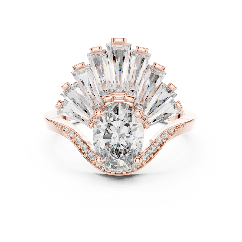 Ladies Ring 00001L (41) - Rose Gold - Image