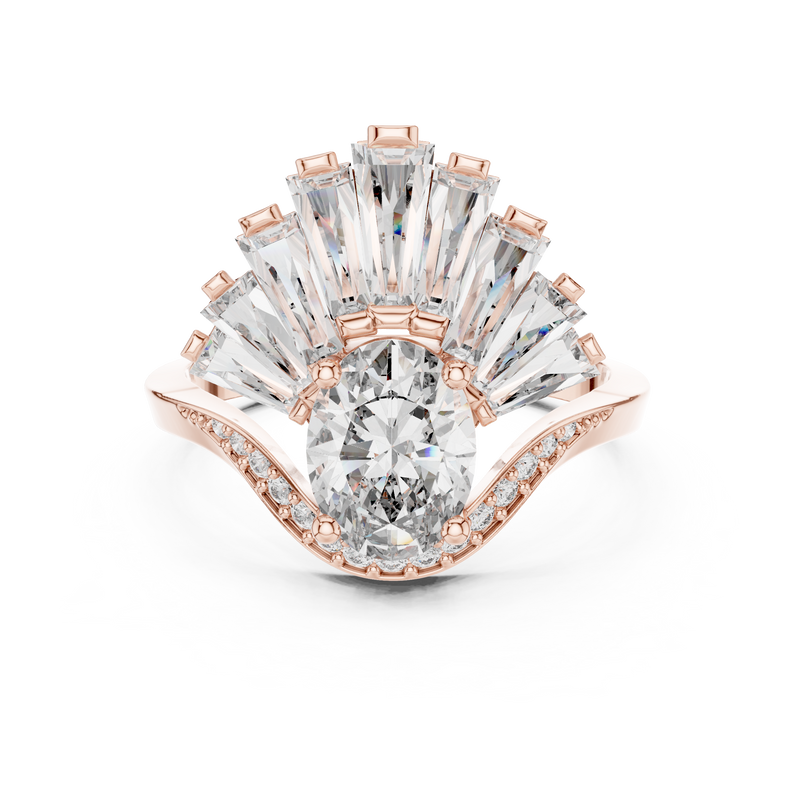 Ladies Ring 00001L (41) - Rose Gold - Image