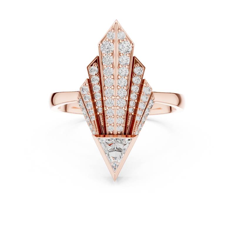 Ladies Ring 00001L (42) - Rose Gold - Image