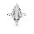 Ladies Ring 00001L (42) - White Gold - Image
