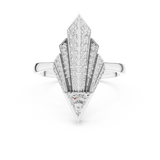 Ladies Ring 00001L (42) - White Gold - Image