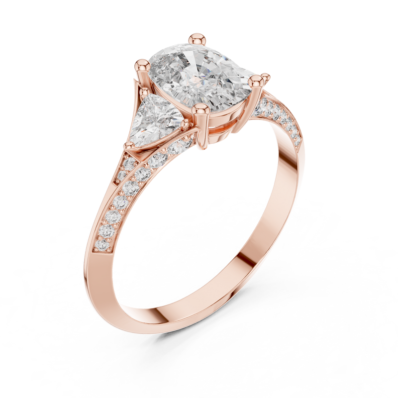 Ladies Ring 00001L (44) - Rose Gold - Image