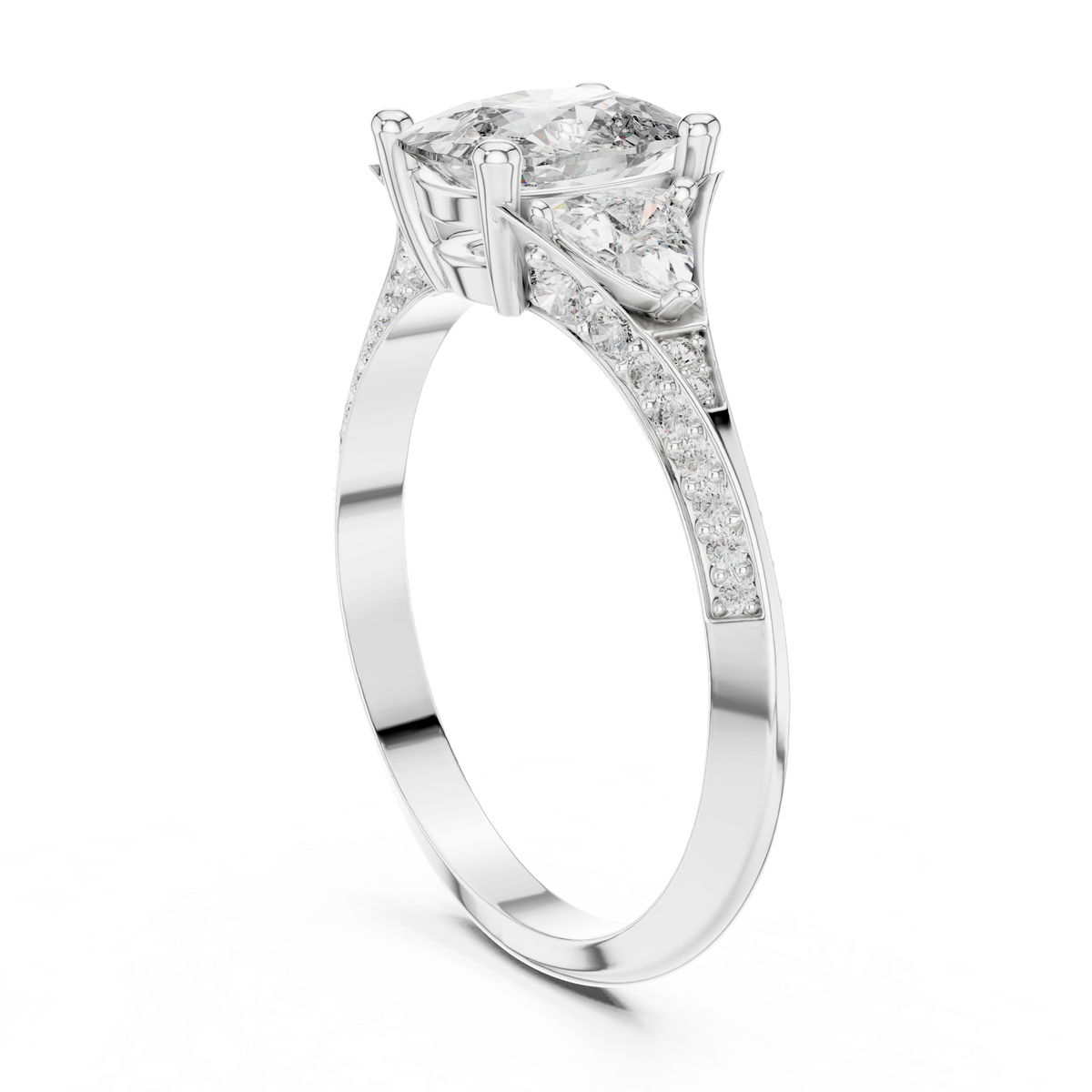 Ladies Ring 00001L (44) - White Gold - Image