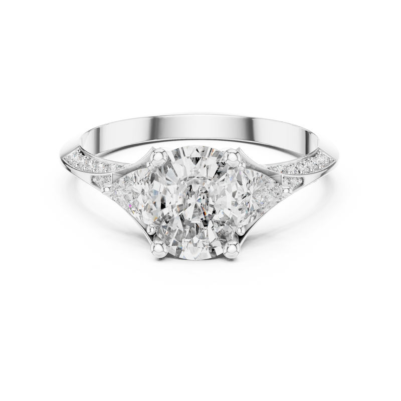 Ladies Ring 00001L (44) - White Gold - Image