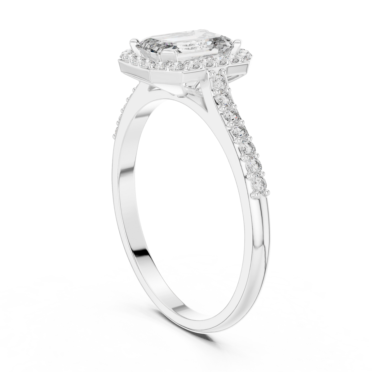 Ladies Ring 00001L (45) - White Gold - Image
