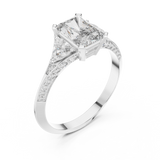 Ladies Ring 00001L (46) - White Gold - Image