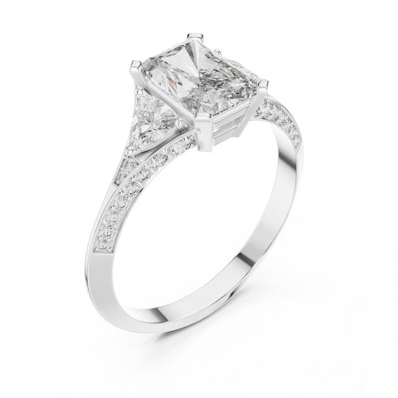 Ladies Ring 00001L (46) - White Gold - Image