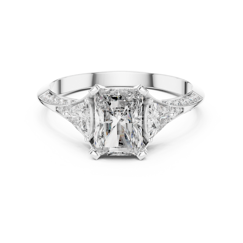 Ladies Ring 00001L (46) - White Gold - Image