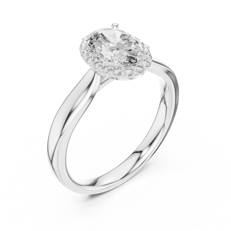 Ladies Ring 00001L (47) - White Gold - Image