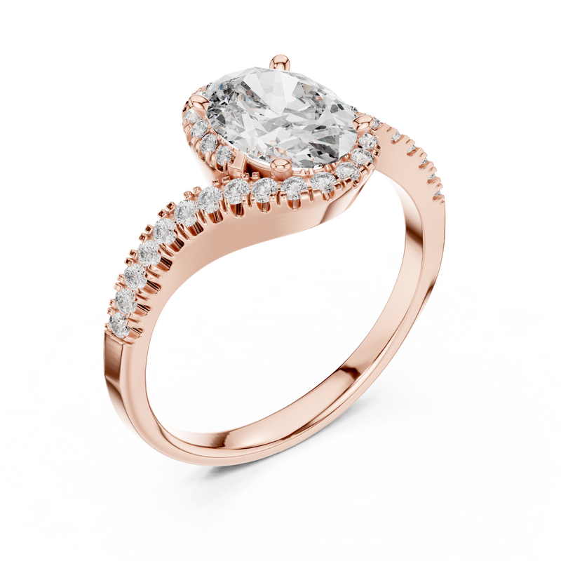 Ladies Ring 00001L (48) - Rose Gold - Image