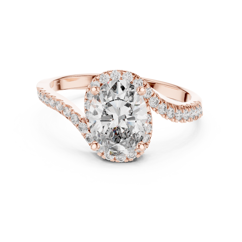Ladies Ring 00001L (48) - Rose Gold - Image