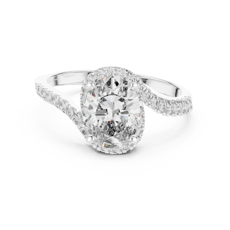 Ladies Ring 00001L (48) - White Gold - Image