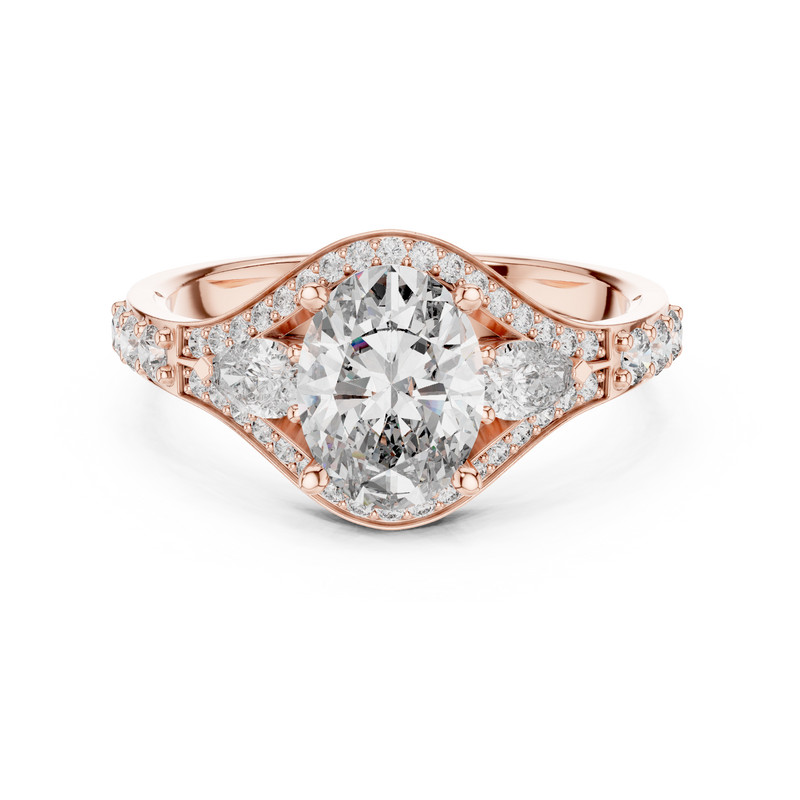 Ladies Ring 00001L (49) - Rose Gold - Image