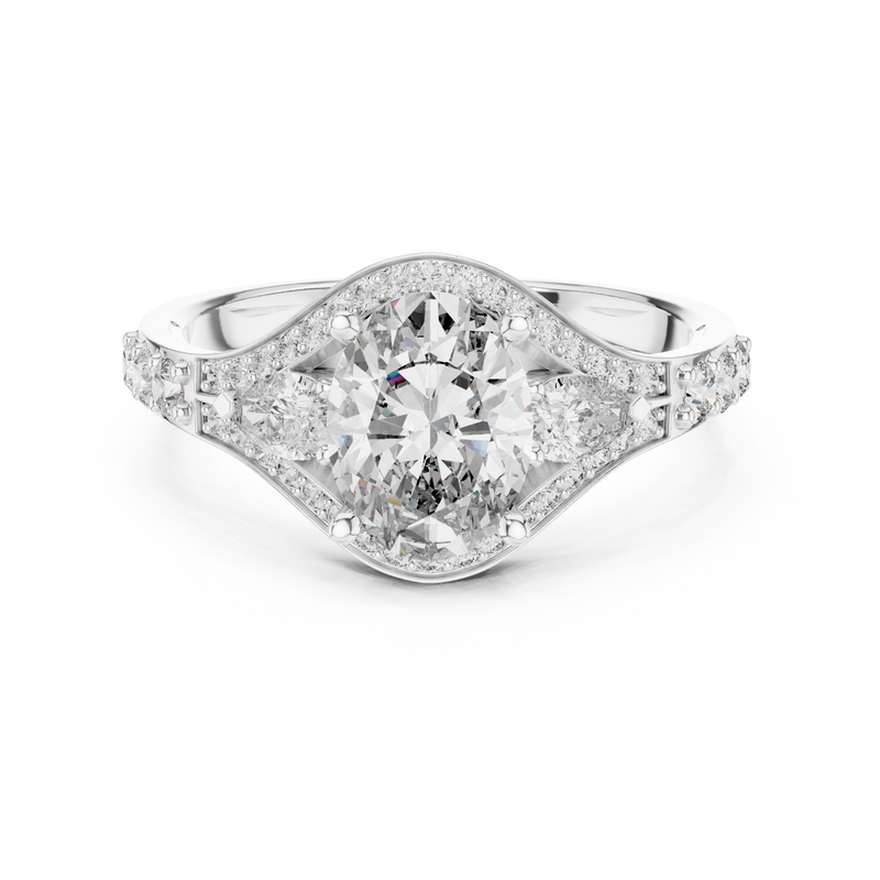 Ladies Ring 00001L (49) - White Gold - Image