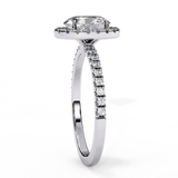 14k IGI certified round ring with E-F color VVS-VS clarity diamonds 6