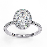 14k IGI certified round ring with E-F color VVS-VS clarity diamonds 6