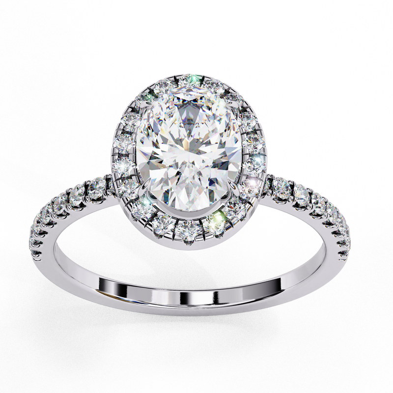 14k IGI certified round ring with E-F color VVS-VS clarity diamonds 6