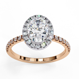 14k IGI certified round ring with E-F color VVS-VS clarity diamonds 6