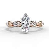 14k IGI certified marquise ring with E-F color VVS-VS clarity diamonds 21