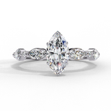 14k IGI certified marquise ring with E-F color VVS-VS clarity diamonds 21