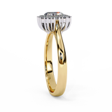 14k IGI certified emerald ring with E-F color VVS-VS clarity diamonds 30