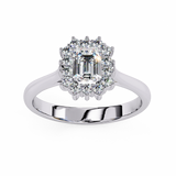 14k IGI certified emerald ring with E-F color VVS-VS clarity diamonds 30