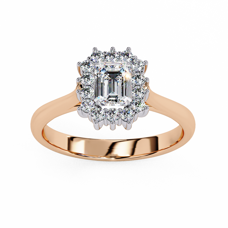 14k IGI certified emerald ring with E-F color VVS-VS clarity diamonds 30